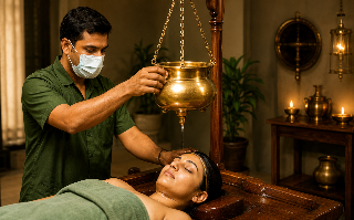 Expert Ayurvedic doctors reviewing scans with patients